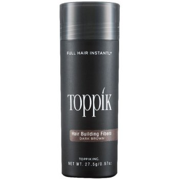 Toppik Hair Building Fibers Zahušťovací vlákna na vlasy a vousy Tmavě Hnědá 27 g