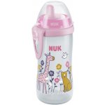 NUK first choice kiddy cup láhev růžová se zajíčky 300 ml – Sleviste.cz