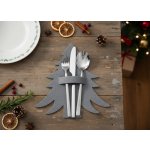 Homla Vánoční prostírání pod příbory Lorre šedá 2 ks 23cm 835914 – Zboží Dáma