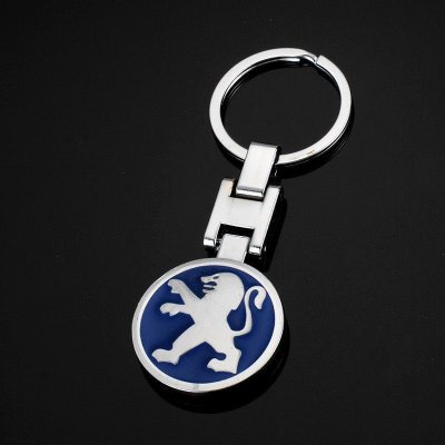 Přívěsek na klíče Peugeot modrý – Zboží Mobilmania