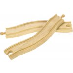 Bigjigs Rail Obloukové koleje 22cm 2ks – Zboží Dáma