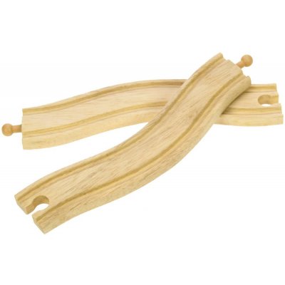 Bigjigs Rail Obloukové koleje 22cm 2ks – Zboží Dáma