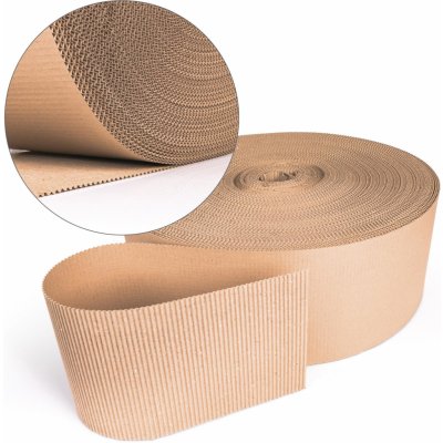 Vlnitá lepenka - dvouvrstvá, 105 cm x 130 m, 1 role – Zboží Mobilmania