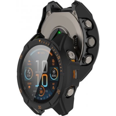 VSECHNONAMOBIL 112729 PC FULL COVER Plastový kryt se sklem pro Garmin Tactix 8 47mm BLACK-ORANGE – Zboží Živě