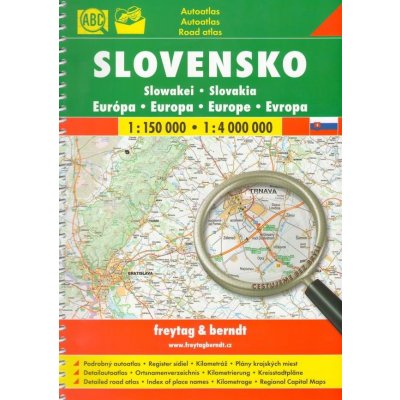 Slovensko bez brýlí autoatlas 1:150 000