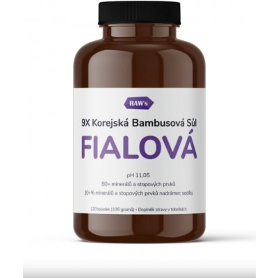 9X korejská fialová bambusová sůl 120 kapslí – Hledejceny.cz