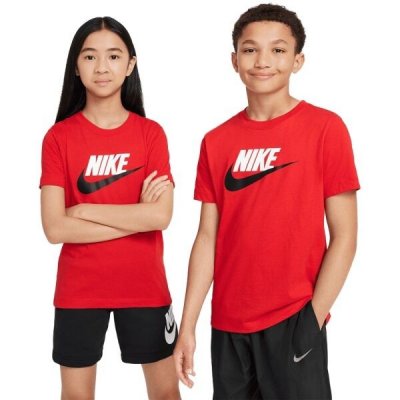 Nike SPORTSWEAR TEE FUTURA Dětské triko červená – Zboží Dáma