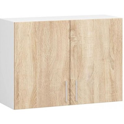 DobreSny Závěsná skříňka Lima 80 x 58 cm dub sonoma / bílá – Sleviste.cz