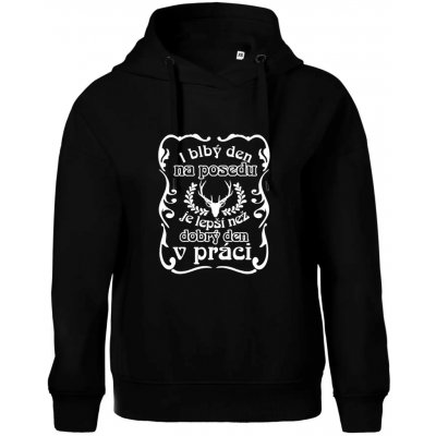 Blbý den na posedu Oversized mikina dámská Moon kratší + širší Černá – Hledejceny.cz