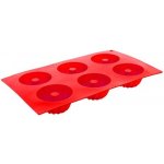 Banquet silikon forma na mini bábovičky 6ks 29,5x17,5x3,5cm Culinaria red – Zboží Mobilmania