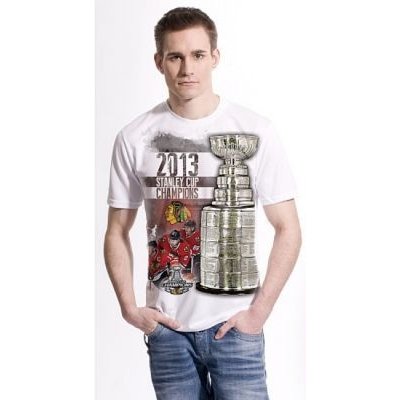 NHL tričko Chicago Blackhawks 2013 Stanley Cup Champions Big Stanley