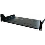 TRITON Police s perforací 19", 1U/250mm, nosnost 20kg, černá – Zboží Mobilmania