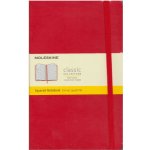Moleskine Zápisník L tvrdé desky červený čtverečkovaný A5 120 listů – Zboží Dáma