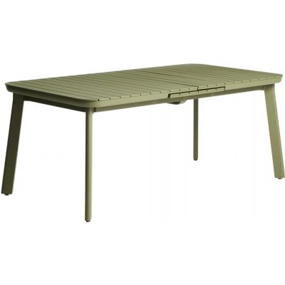 Kave Home kovový zahradní rozkládací stůl Izola 185/235 x 100 cm Zelený – Hledejceny.cz