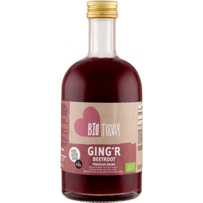 BioToday Ginger prémiový zázvorový nápoj s červenou řepou 0,5 l – Zboží Mobilmania