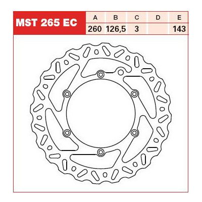 Brzdový kotouč TRW Lucas přední HUSQVARNA TE 250 rok 14-24 | Zboží Auto