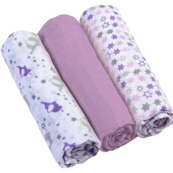 BabyOno mušelínové Super soft Modré 3 ks