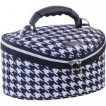 Inter Vion 415062 Malý cestovní kosmetický kufřík houndstooth 23x14x14 cm černá – Hledejceny.cz