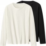 esmara Dámské triko s dlouhými rukávy, 2 kusy černá/bílá – Zboží Dáma