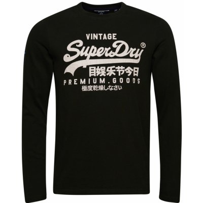 Superdry Vintage Logo HERITAGE LS TOP M6010699ALO3 olivový