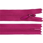 Spirálový zip skrytý YKK No 4 délka 60 cm, střední, 853 fuchsiová tm. – Hledejceny.cz