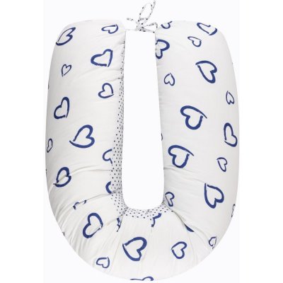 Bomimi ADOS kojící polštář SRDÍČKA puntíky modrá bílá – Zboží Dáma