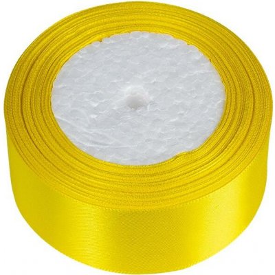 Bellatex Stuha saténová 40 mm/ 22,5 m žlutá – Zboží Dáma