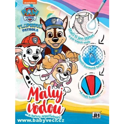 Velké vodové kouzelné omalovánky maluj vodou Paw patrol tlapková patrola paw patrol