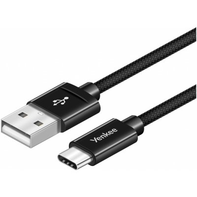 Yenkee YCU 302 BK USB A 2.0 / C, 2m – Zboží Mobilmania