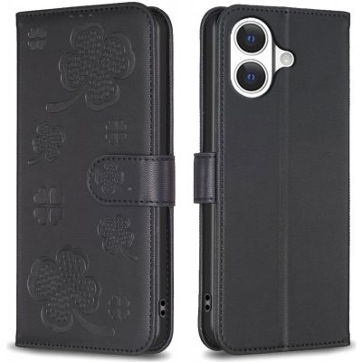 Clover knížkové pouzdro na iPhone 17 - černé – Zboží Mobilmania