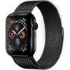 Řemínek k chytrým hodinkám SES Elegantní kovový pásek pro chytré hodinky Apple Watch 44 mm 4.série - černý 9086