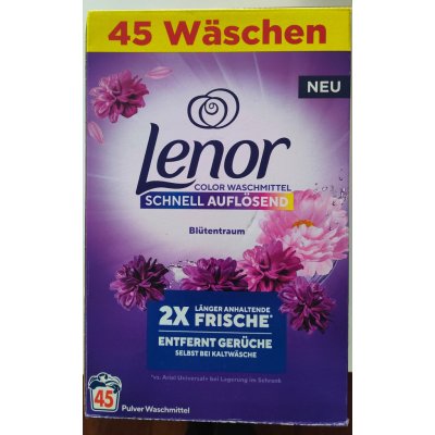 Lenor Amethyst Flower prací prášek na barevné prádlo 45 PD – Hledejceny.cz