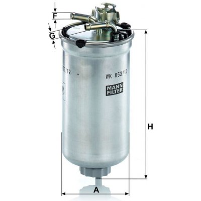 MANN-FILTER Palivový filtr MANN WK853/12Z – Sleviste.cz