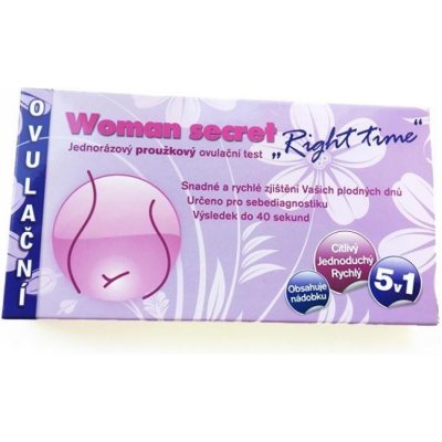 Woman Secret Right Time ovulační test proužkový 20 ks – Zboží Mobilmania