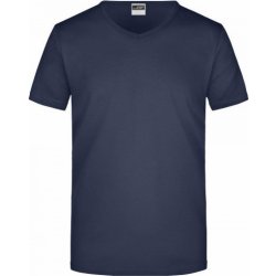 James+Nicholson slim-fit tričko do véčka 160g/m modrá námořní JN912
