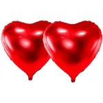 PARTYDECO Foliový balón srdce červené Svatba Valentýn 61 cm – Zboží Dáma