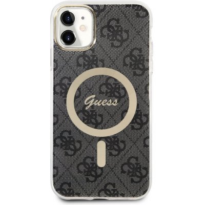 Pouzdro Guess 4G IML s MagSafe iPhone 11 Šedá