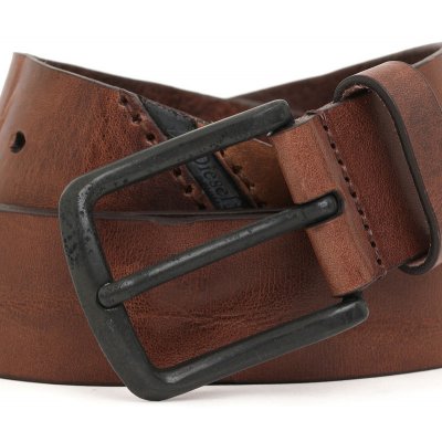 Diesel opasek LOGO B-LINE belt hnědá – Zboží Dáma