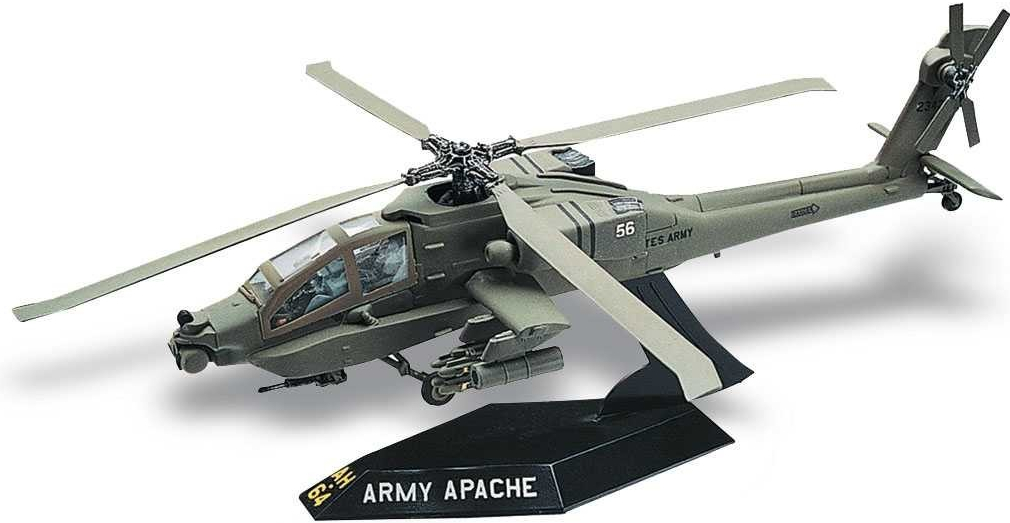 Revell Monogram Snap Kit vrtulník 1183 AH 64 Apache Helicopter 1:72