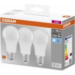 Osram sada 3x LED žárovka E27, A100, 14W, 1521lm, 4000K, neutrální bílá – Zboží Živě