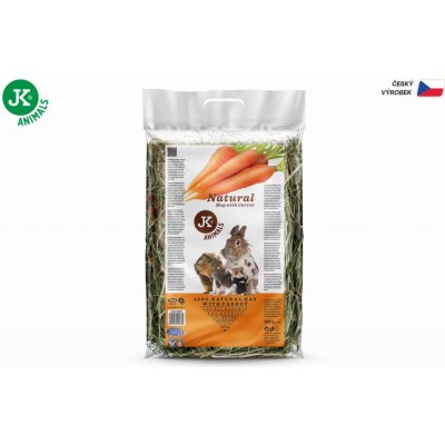 JK Animals Přírodní seno Mrkev 0,5 kg