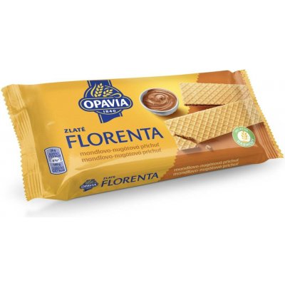 Opavia Zlaté Florenta mandlovo-nugátová 112 g – Zboží Dáma