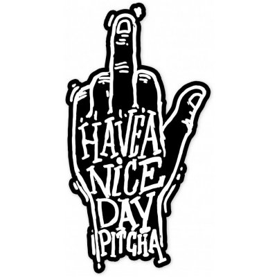 nálepka Pitcha NICE DAY black – Zboží Živě