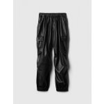 Gap dětské koženkové cargo kalhoty Černá – Zboží Dáma