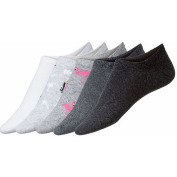 Livergy pánské nízké ponožky 5 párů šedá/bílá