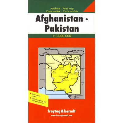 Afganistán Pakistán 1: 3M mapa FB