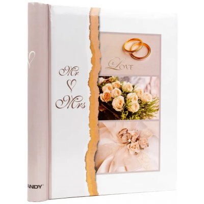 FANDY Fotoalbum samolepicí 22,5x28 cm 40 stran svatební Trajektory 1 – Zboží Živě