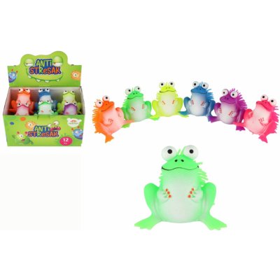 Teddies Žába antistresová mačkací silikon 8 x 9 cm 6 barev 12 ks – Sleviste.cz