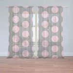 Záclony Velké růžové puntíky: 2 ks - 150x250 cm - Sablio – Hledejceny.cz