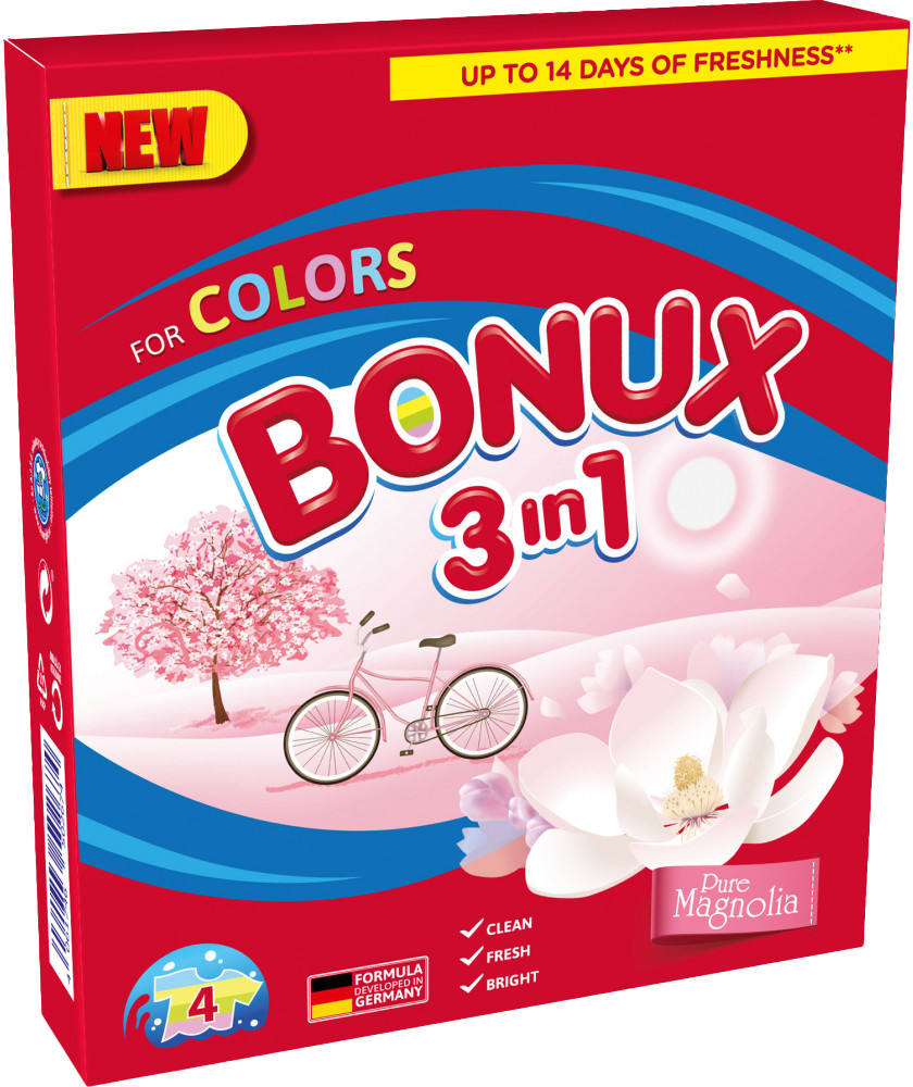 Bonux 3v1 Magnolie prací prášek 300 g 4 dávky